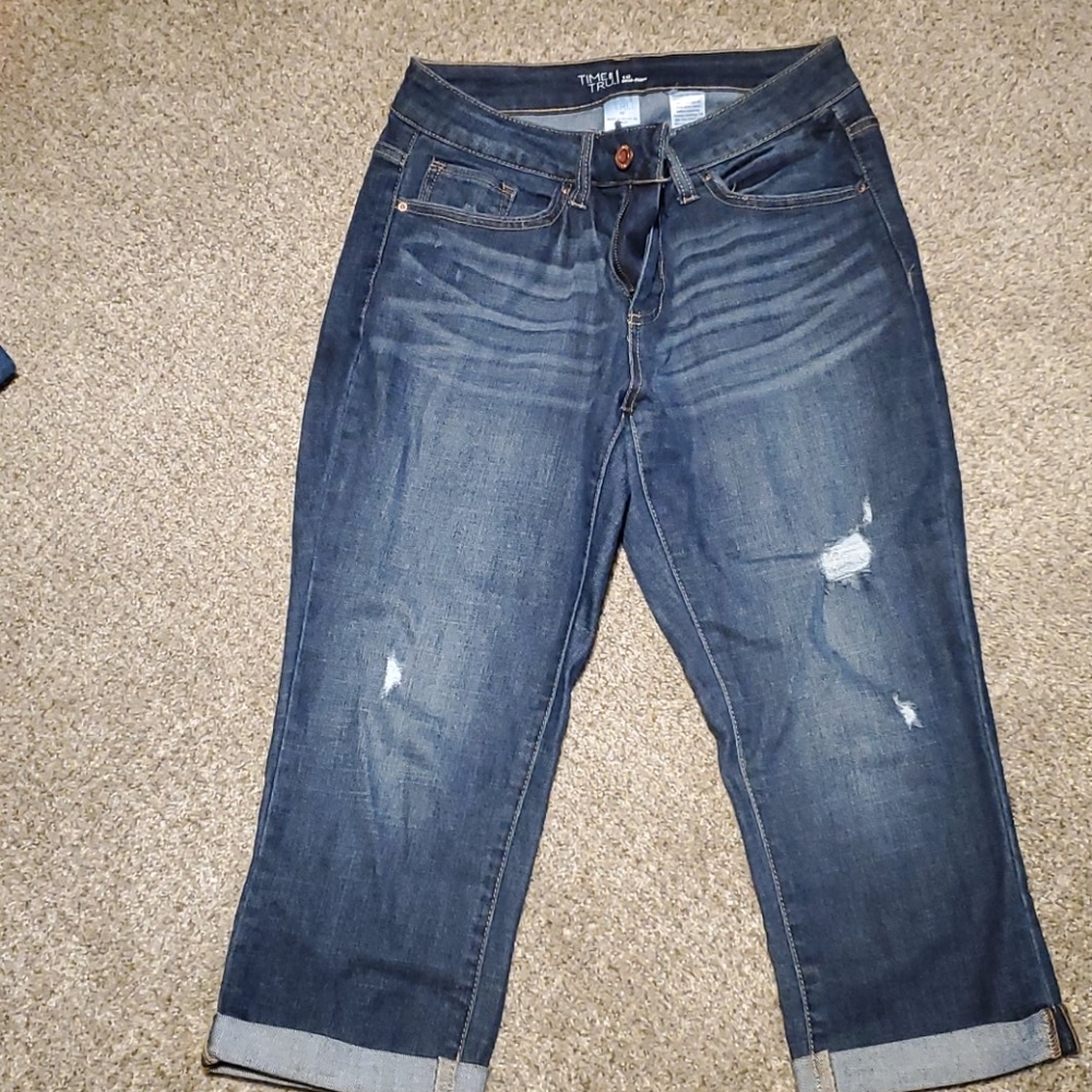 Denim capri